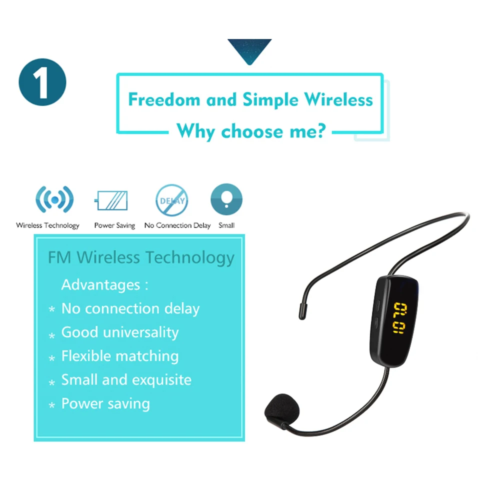 FM беспроводная гарнитура с микрофоном Мегафон радио многоканальный микрофон