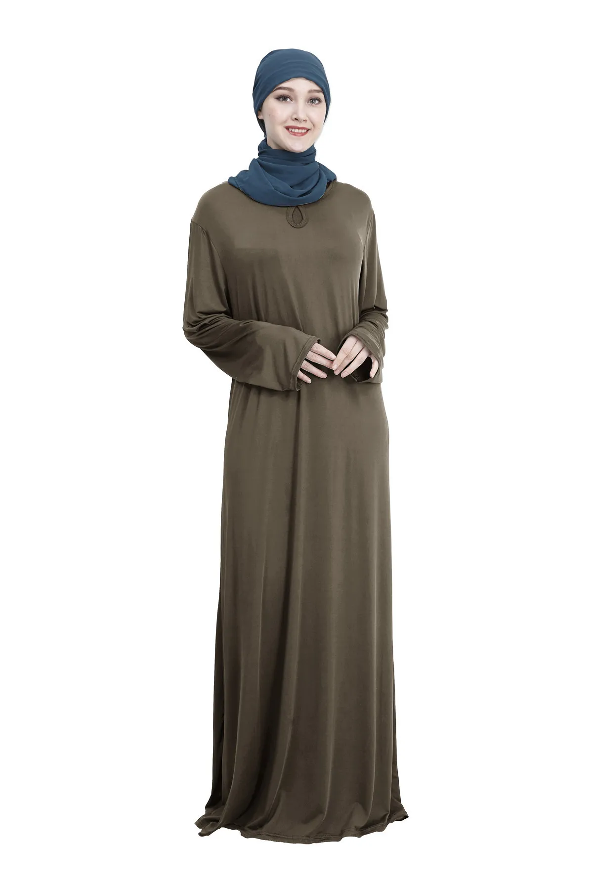 Abaya Дубайский мусульманский халат-кимоно, халат, халат, элегантный ислам, ic, Повседневная Арабская одежда, Caftan, турецкий ОАЭ, ислам, подарок - Цвет: brown 1