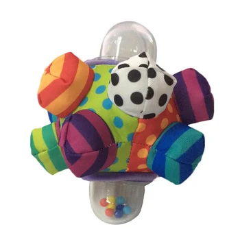 

New Multi-color Rattle Cloth Ball Baby Hand Catch Tactile Sensory Training Educational Toys Baby Cognitive Baby Rattle Toys
