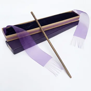 

2017 Metal/Iron Core luna Lovegood and Luna tulips Magic Wand/ Harry Moive Magical Wand/ Elegant Gift Box Packing