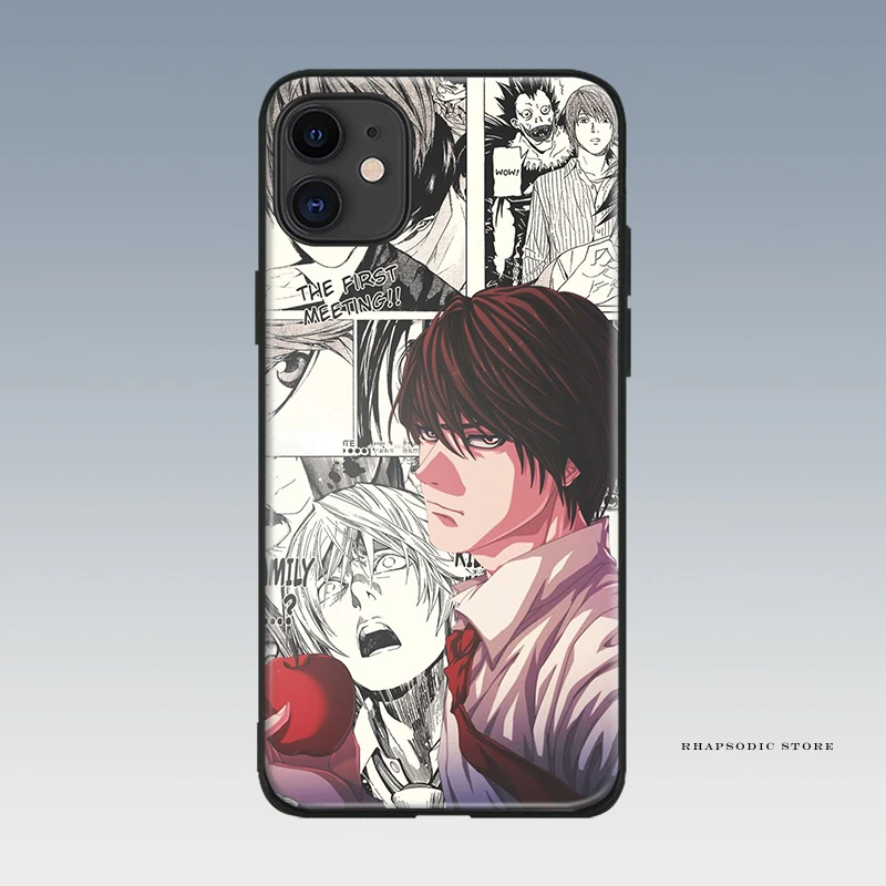 Кира Лайт Ягами Death Note Аниме Чехлы для мобильного телефона из мягкого силикона
