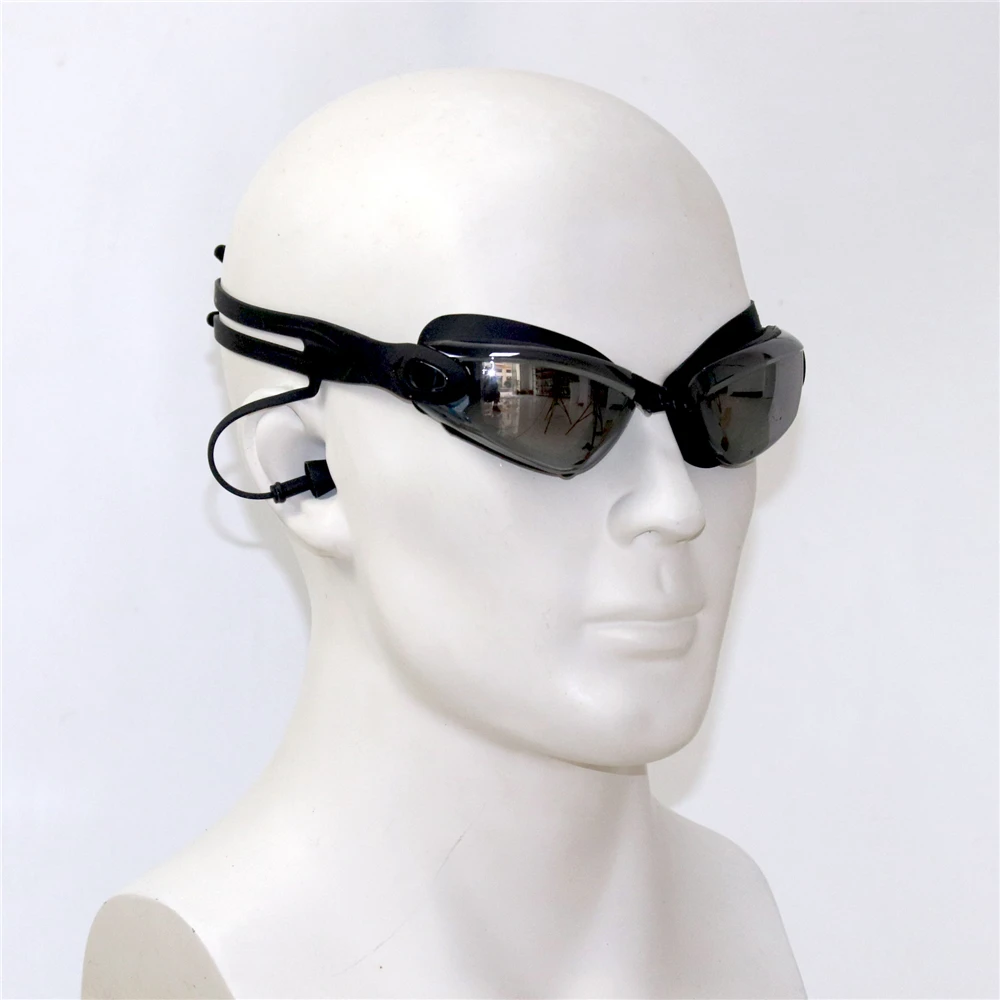 SUPERZYY Black Plated Swimming Goggles Earplug Professional Adult Silicone Swim Cap Pool Glasses Anti Fog Men Women Eyewear