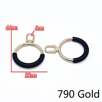 790Gold Meetee 10/30 шт металлический ползунок пряжки застежка-молния сумки кулон крючок DIY Чемодан одежды пулер ограничитель молнии аппаратных аксессуаров ZT016 - Цвет: 790Gold
