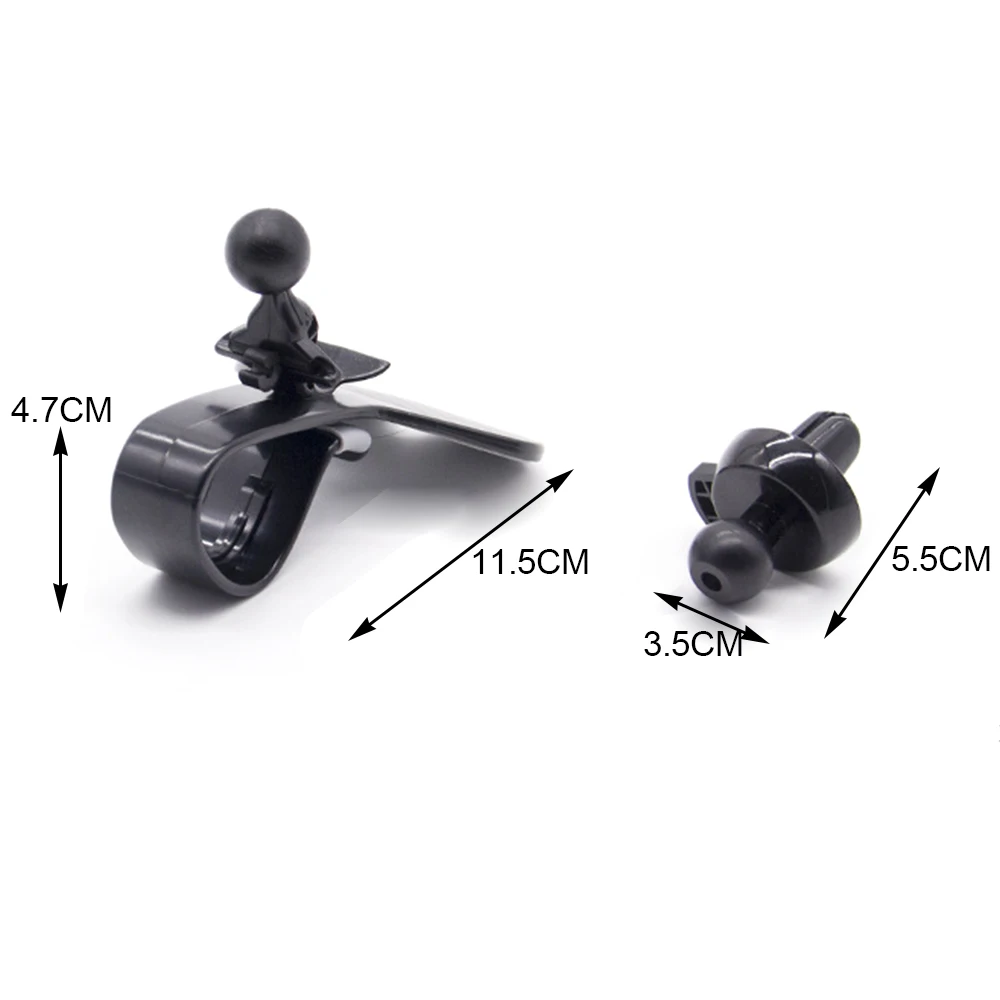 360 Degree Adjustable Car Phone Holder Universal Car Air Vent Stand Mount Bracket Phone Holder GPS Navigation Dashboard Clip N11