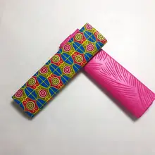 Розовый полиэстер воск Анкара ткань Kente Chitenge гхановый воск для платья африканская ткань с принтом Китенге для ткани в 2+ 2 ярдов AW30