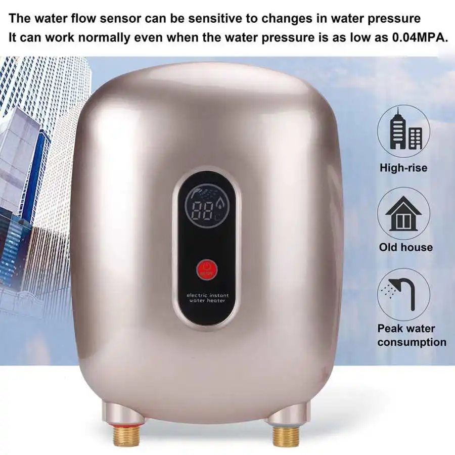 Calentador de agua eléctrico Calentador de agua Calentador de agua sin tanque Control de temperatura_voghion.com