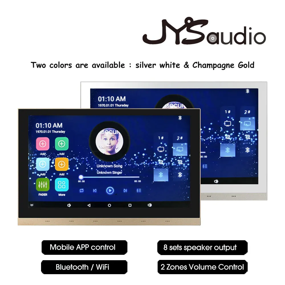 10 Inch Touch Screen Stereo Sound Wall Amplifier