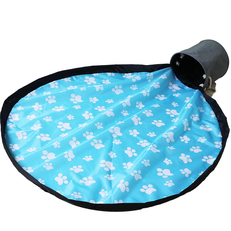 Toy Storage Basket Play Mat Foldable Storage Bag Toys Toy Storage