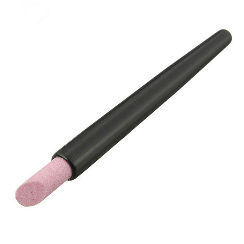 Розовая черная ручка для снятия кварцевых ногтей 1 шт. художественный белый желтый толкатель из камня Толкатель для ухода за ногтями