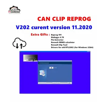 

Can Clip Reprog Newest Released CAN CLIP V202+Reprog 191 Downoad Weblink With Extra Gifts Software