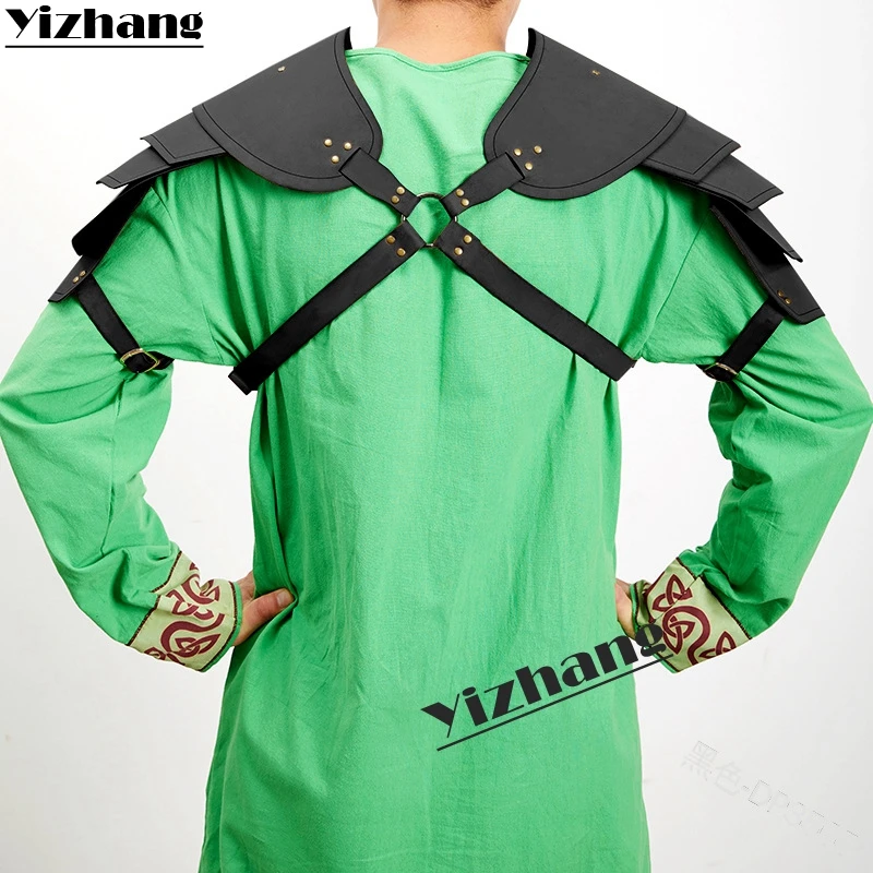 Yizhang средневековый воин викингов Гладиатор самурайский боевой рыцарь полдроны плеча Броня Ренессанс Винтаж вечерние реквизит косплей