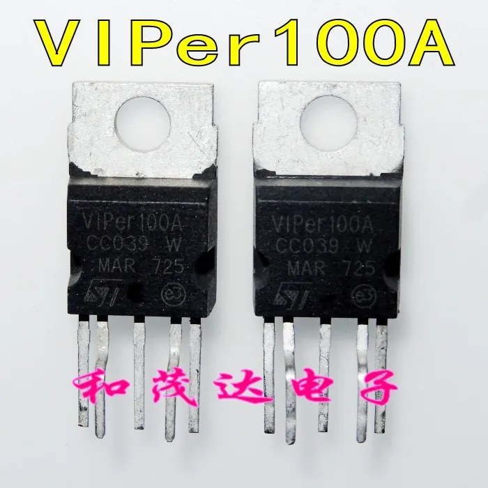 5 шт., новые оригинальные кнопки VIPer100A VIPER100A TO-220-5 на