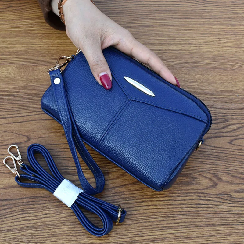 Blue Shoulder Bags Новая женская сумка на плечо для девушек, маленькая мини сумка из искусственной кожи, сумка-мессенджер для женщин, карман для сотового телефона и кошельки, вечерняя сумочка-клатч - Цвет: Blue Shoulder Bags