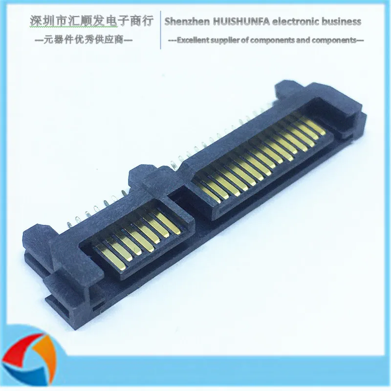 

10 шт.! SATA 7P + 15 горизонтальная плата SMT типа SATA шина Тип штекер жесткий диск тип А