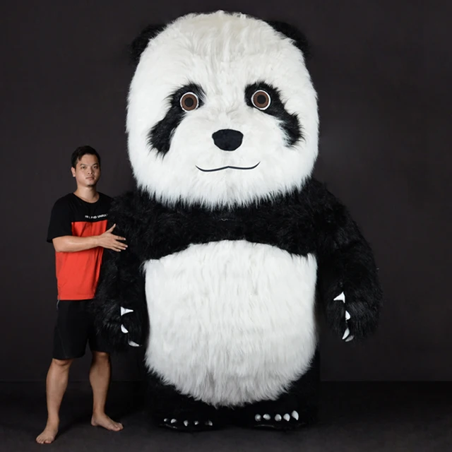 $US $451.20 Panda Inflatable Costume Mascot Fancy For Carnival Party Costumes Halloween Costume Christmas Disfraz Giant