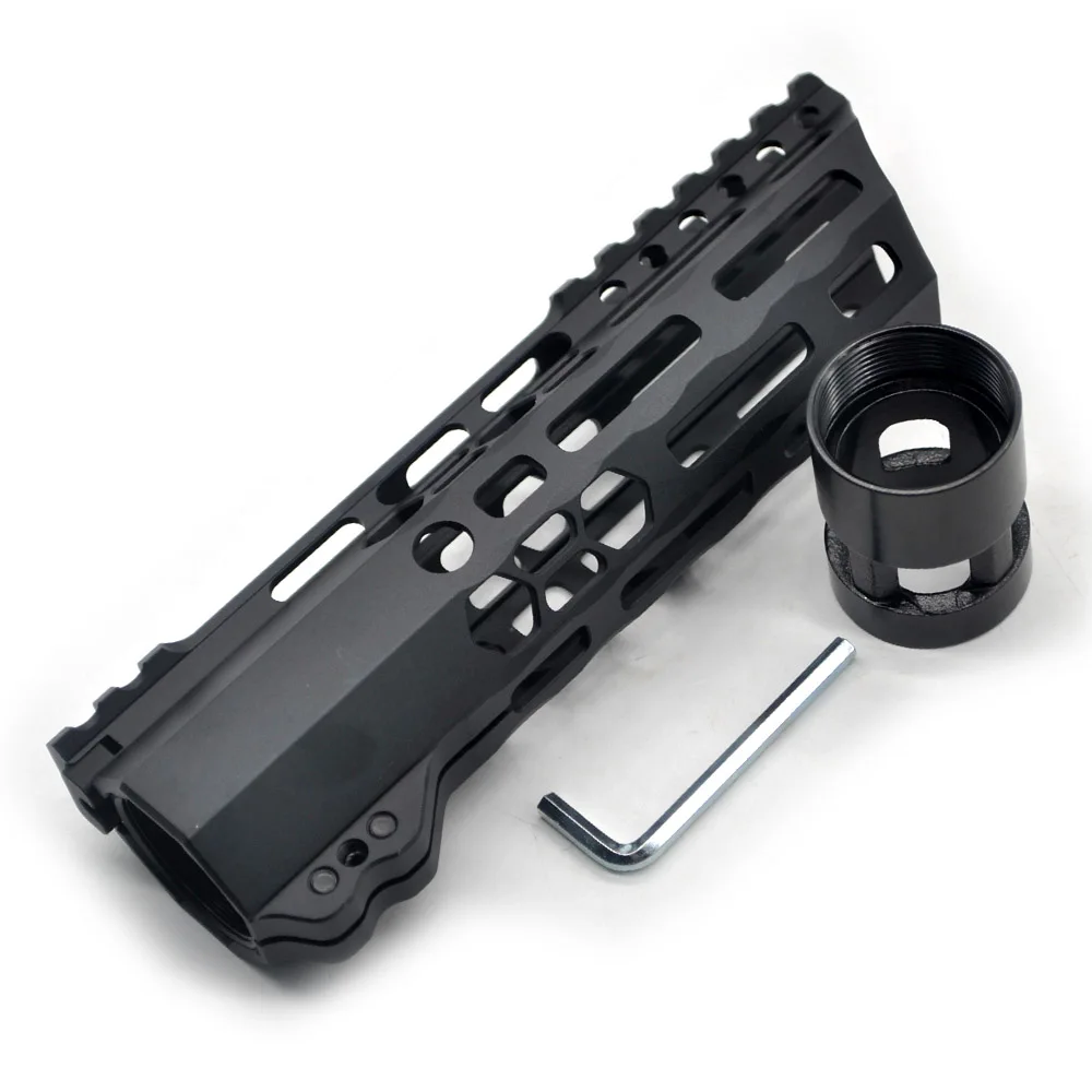 Aplus 7 ''дюймовый Сверхлегкий M-lok зажимной Handguard рельсовый прицел крепление системы_ черный анодированный Fit. 223/5. 56 косой срез дизайн