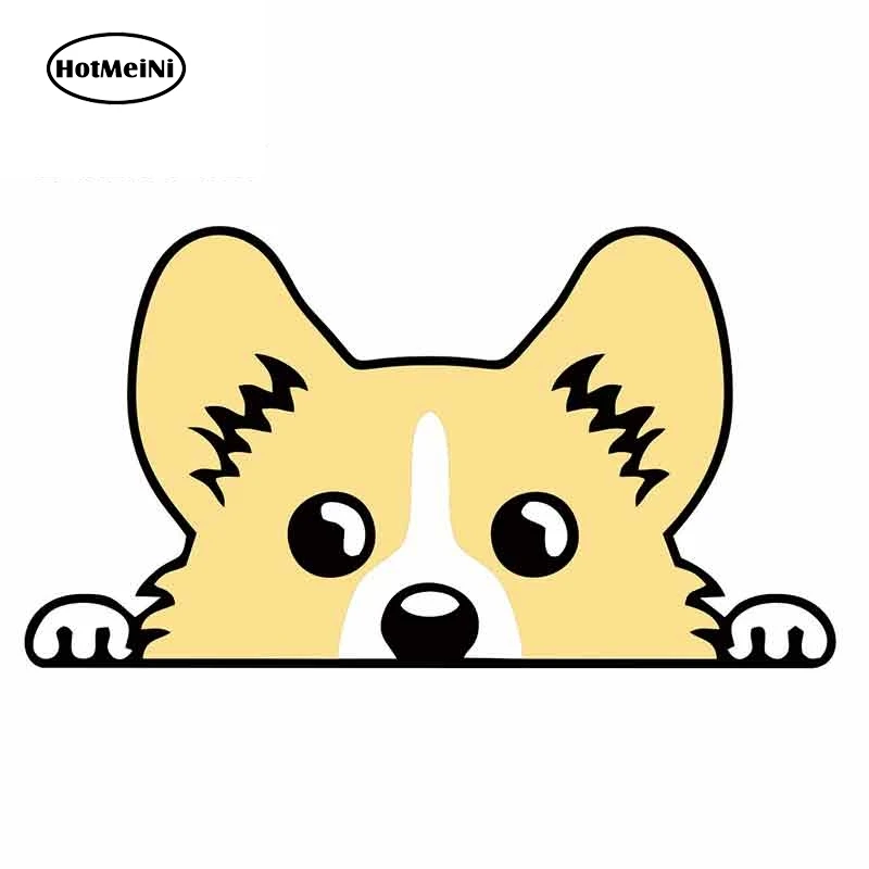 HotMeiNi 13 см x 7 для Pembroke Welsh Corgi Мультяшные автомобильные наклейки аниме