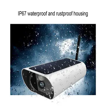 

1080P HD Surveillance Cameras Waterproof Outdoor Security Solar Battery Charge Camera WIFI Cameras Audio PIR Motion