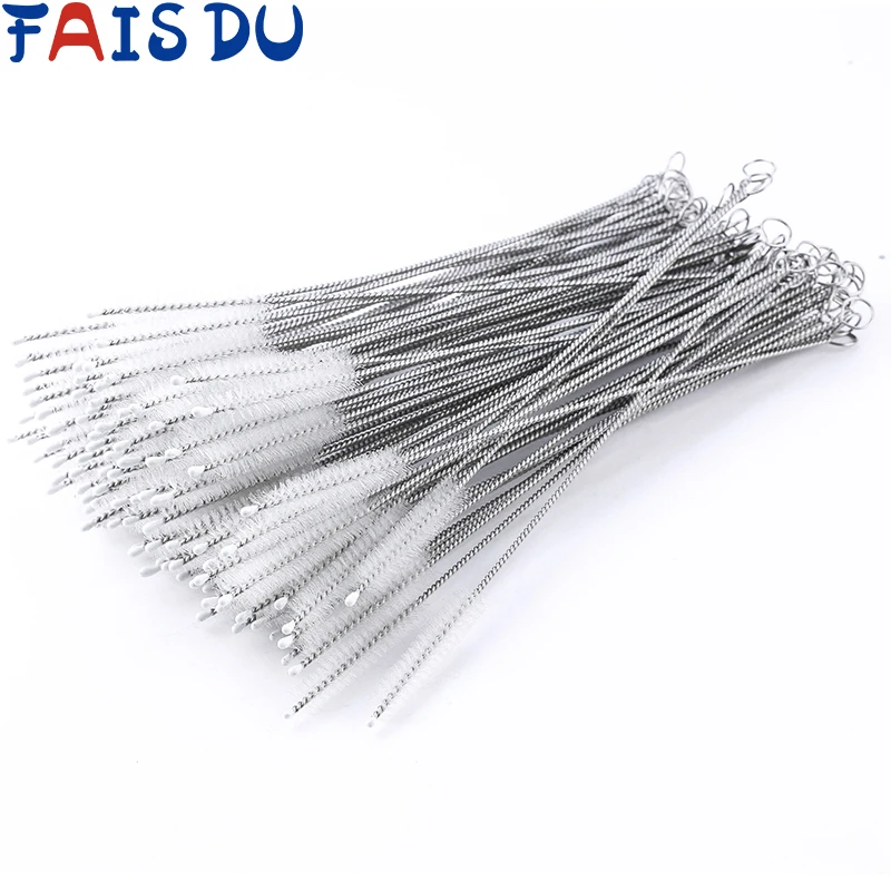 

50/100pcs/lot 23cm Stainless Steel Straw Brushes For 6mm 12mm Diameter Stainless Steel Straws Barware Accessary