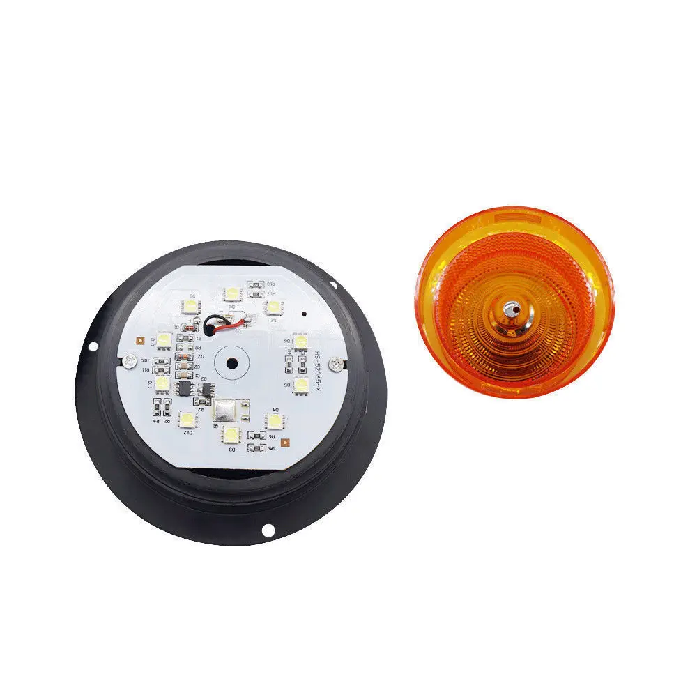 Emergency Flash Strobe Lamp Car Rotating Traffic Safety Warning Lights School Lights Led Yellow Round Ceiling Box Flash Lights