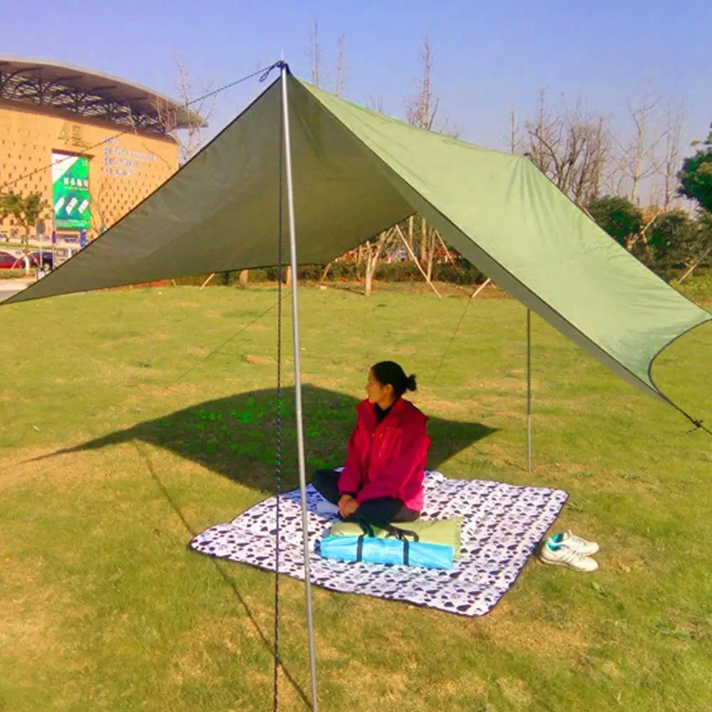100*145cm Awning, Waterproof Tarp, Tent Shade, Ultralight, Garden Canopy, Sunshade, Outdoor, Camping, Hammock, Tourist, Beach, Sun Shelter, waterproof tarpaulin,waterproof tarp,tarpaulin rain cover,camping canopy