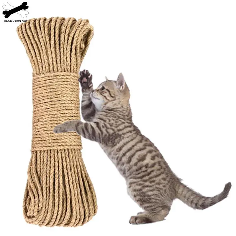 DIY Scratching Furniture Natural Jute/Sisal Cat Tree Sisal Rope for Cat Scratcher Repair and Replace Cat Scratching Post Scratch Carpet & Mat Cat Kicker Toys 