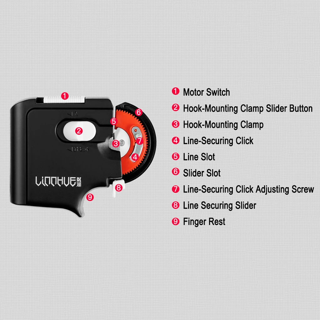 Electric Fishing Hook Line Tier Automatic Fish Line Knot Tie Binding Device Portable Auto Tie Binding Device