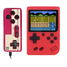 Built-in 400 Games 1000mAh Battery Retro Video Handheld Game Console+Gamepad 2 Players Doubles 3.0 Inch LCD Game Player TV Out