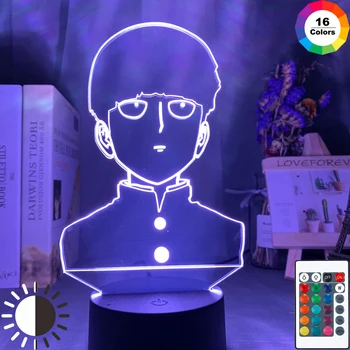 

Led Night Light Mob Psycho 100 Shigeo Figure Nightlight for Kids Child Bedroom Decor Light Colorful Bedside 3d Lamp Anime Gift