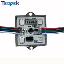 WS2801 пикселей длиной в Пол, с бусинами 5050 4 светодиодный модули IP65 Водонепроницаемый полный Цвет DC12V для буквенные вывески светодиодный реклама свет