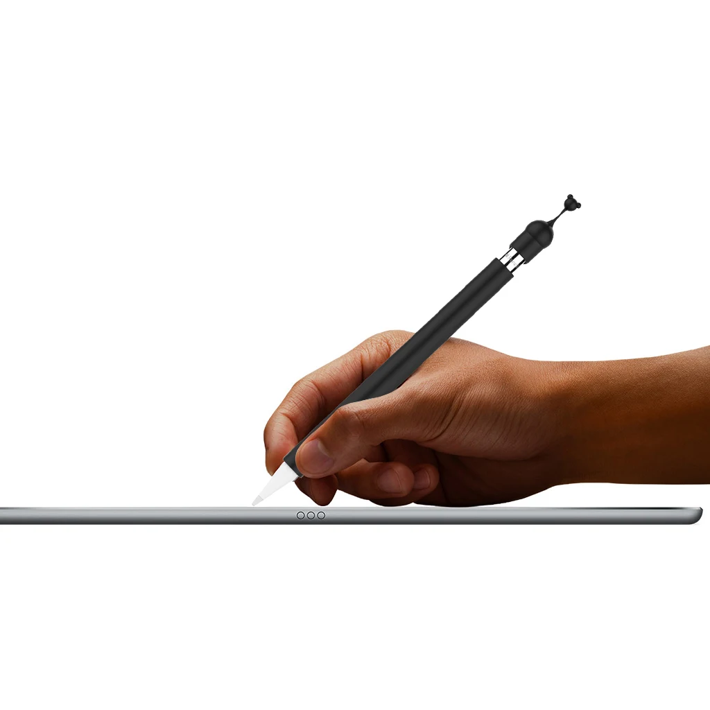 Elastic Protective Silicone Sleeve Pencil Grip Full Skin Cover Holder Pocket Pen Stick Pouch Accessories Kit for Apple Pencil