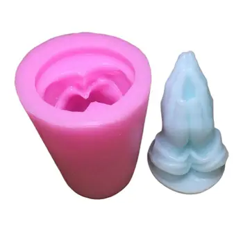 

Pray Silicone Mold DIY 3D Resin Clay Epoxy Mould Candy Fondant Cake Decoration Molds Wax Candle Making