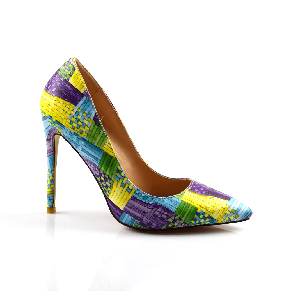 

Fashion high heels Women pumps shoes spring autumn Mature Sexy Slip-On Pointed Toe Banquet with evening dress shoes Lagre size35