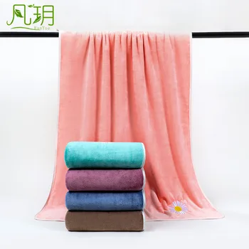 

Bath Towel Microfiber Bath Towel Youth Style and Little Daisy Bath Towel Soft Absorbent Thick Quick Dry Large Towel