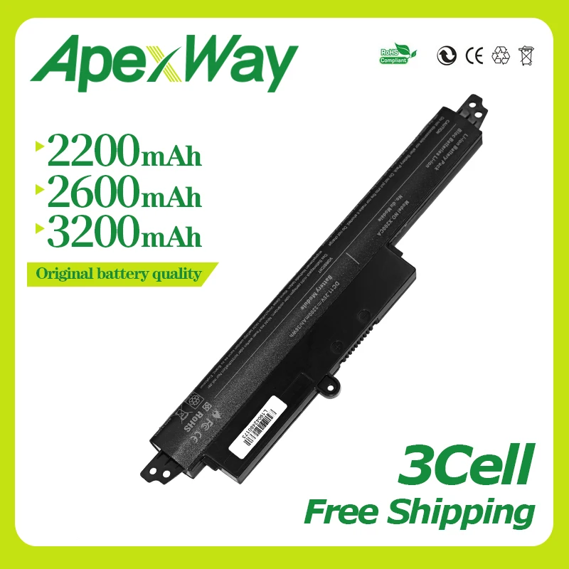 

Apexway Battery A31LMH2 A31N1302 Battery For ASUS For VivoBook X200CA X200MA X200M X200LA F200CA 200CA 11.6" A31LMH2 A31LM9H