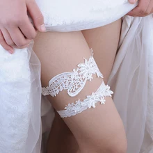 Lace Wedding Garters Embroidery Floral Sexy Garters for Women/Bride Princess Cosplay Thigh Ring Bridal Leg Garter Bridal