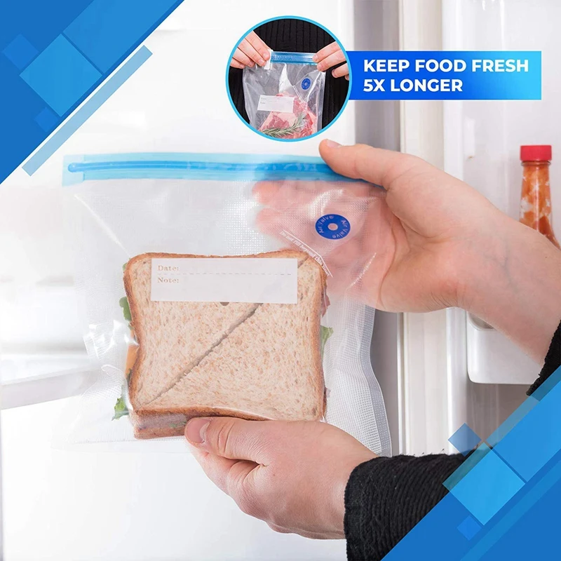Sous Vide сумки многоразовые-30 многоразовые Sous Vide сумки+ Sous Vide зажимы, Sous Vide мешок герметик, вакуумный ручной насос-многоразовые мешки для хранения