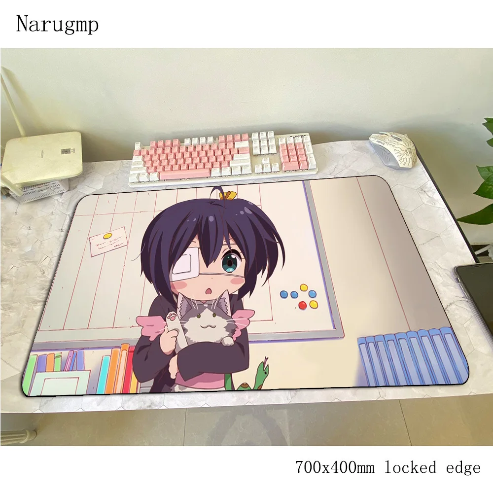chuunibyou demo koi ga shitai mats 700x400x4mm gaming mouse pad big keyboard mousepad notebook gamer accessories padmouse mat | Компьютеры
