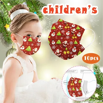 

Mascarilla 100pc Kids Mask Children's Masks Disposable Christmas Face Mask Fashion 3ply Face Mask Kids Mouth Caps Disposable
