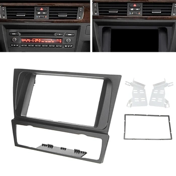 

2 Din Radio Fascia Car Double Din Radio Audio Panel Mount Installation Dash Frame Adapter for BMW 3 Series E90/E91/E92/E93