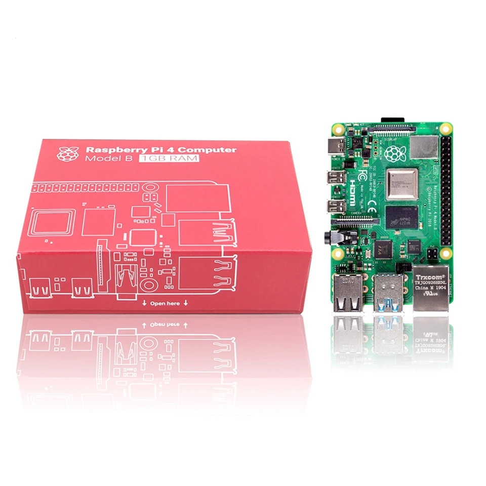 S ROBOT Новинка официальный Raspberry Pi 4 Модель B макетная плата комплект ОЗУ 1 г/2 г/4 г 4 ядерный процессор 1,5 ГГц RPI7