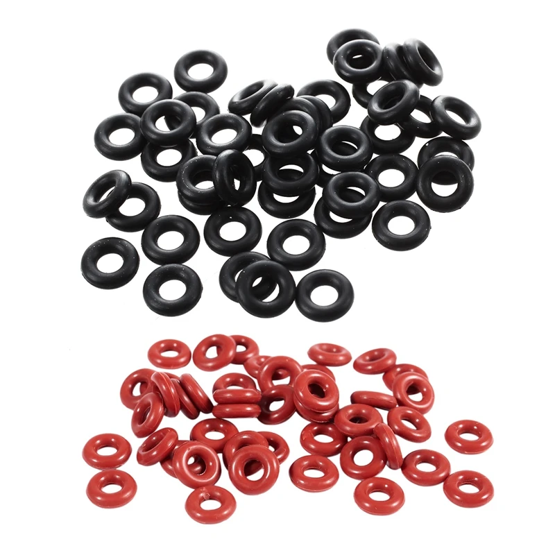 100 шт. уплотнительные кольца уплотнительная прокладка шайба 50 черный 7 мм X 2 и
