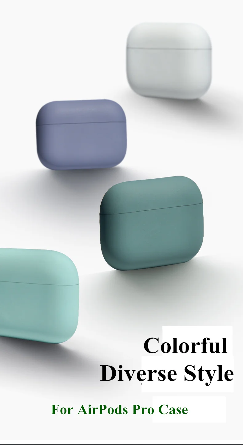 Ультратонкий силиконовый чехол для Airpods Pro, беспроводной чехол с Bluetooth для apple airpods pro, чехол для наушников, чехол для AirPods pro 3