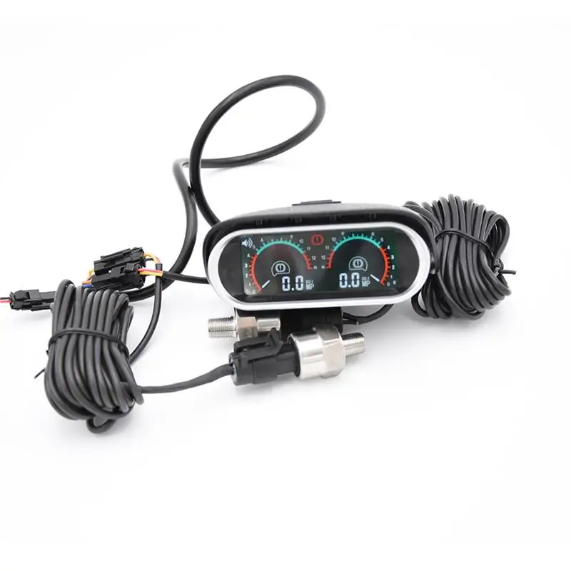 12 v/24 v для грузовиков Автомобильный спидометр ЖК-дисплей цифровой Дисплей Turbo Boost манометр автомобильный двойной барометр boost контроллер комплект
