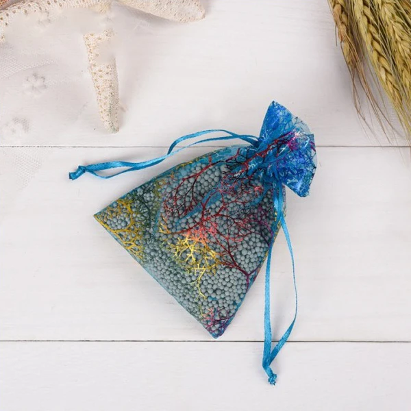 HOT-100pcs 10x15 см мешочек для украшений из органзы Свадебная вечеринка любимые подарочные пакеты(100 шт