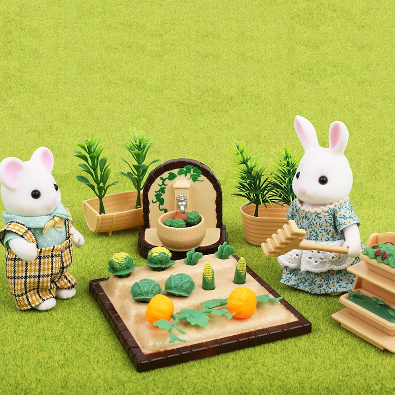 Forest Animal Family 1:12 Dolldhouse Furniture Mini Kitchen Bedroom Living Room DIY Dolls Accessories Girls Play House Toys Gift 5