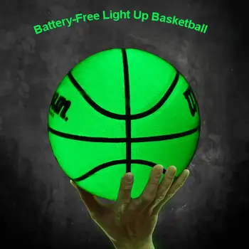 

Battery-Free PU Light Up Basketball With Size 7 Abrasion Resistance Glowing Luminous Basketball For Men Indoor/Outdoor Game Ball