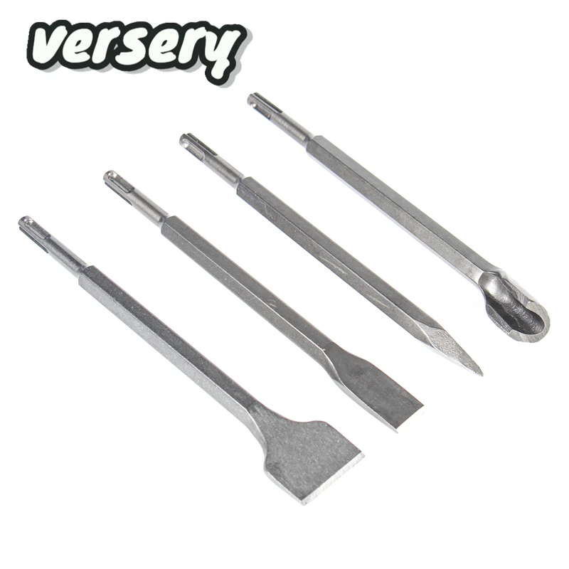 SDS PLUS Chisels Set 1PC 250mm  Electric Hammer Drill Bit Point Groove Gouge Flat Chisel Break Concrete Brick Wall Drilling