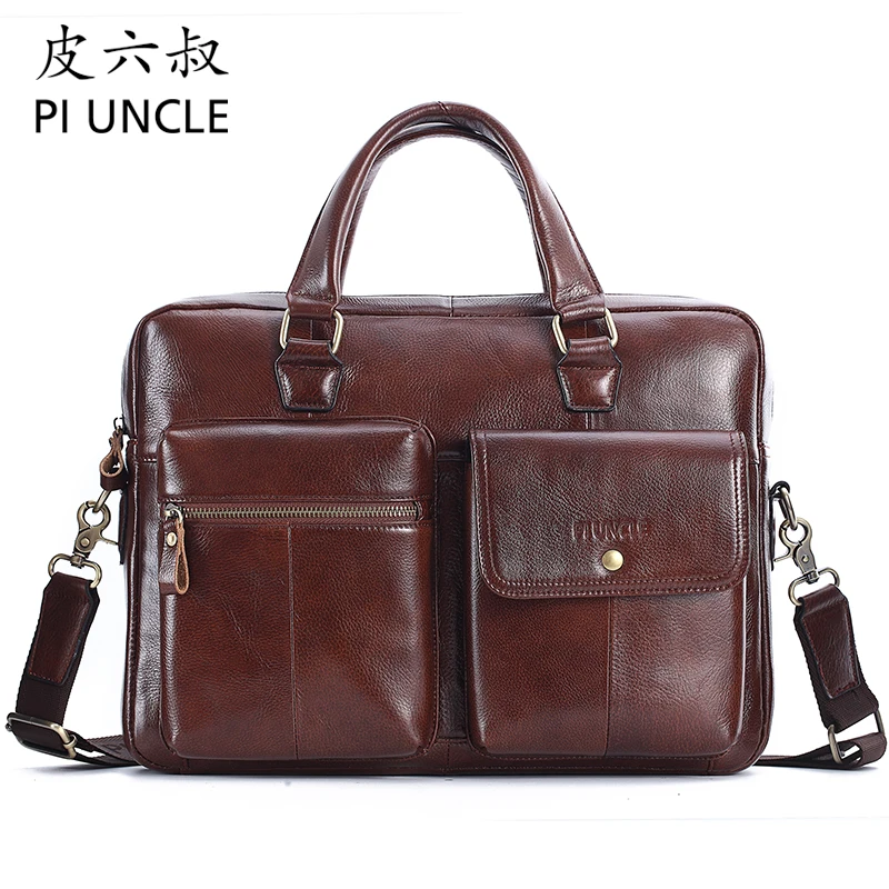 leather messenger computer bag
