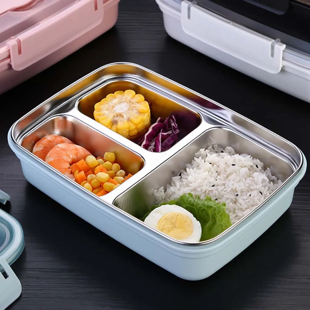 C японский Термоизолированный Ланч бокс из нержавеющей стали bento box многослойный